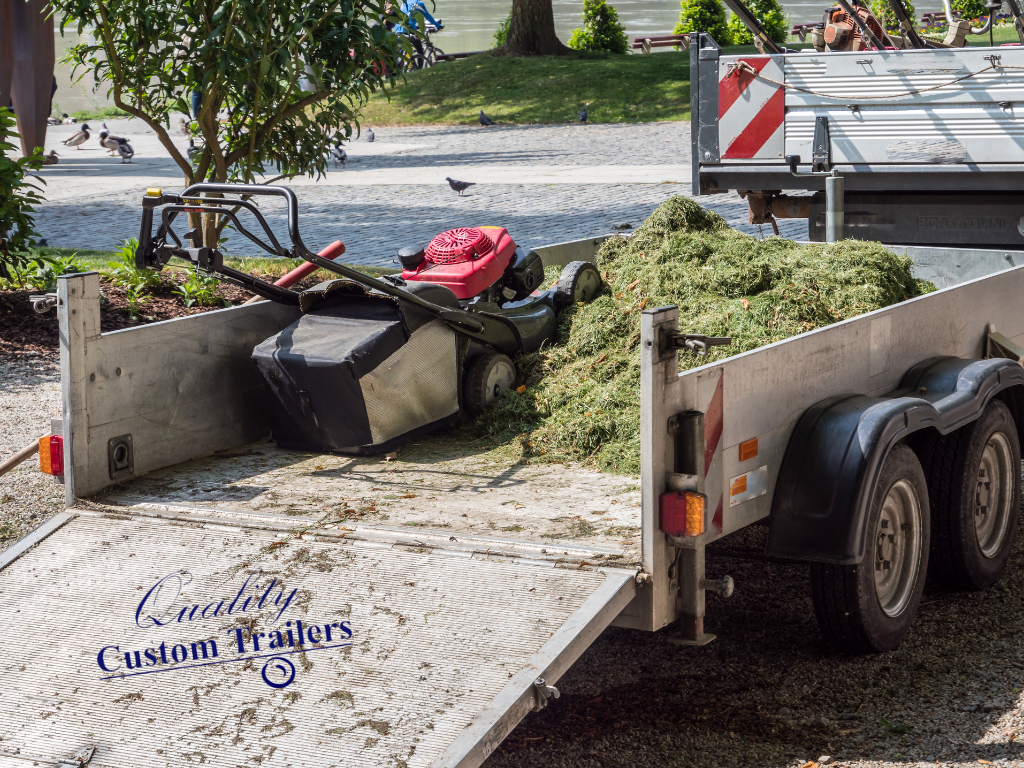 custom mower trailer