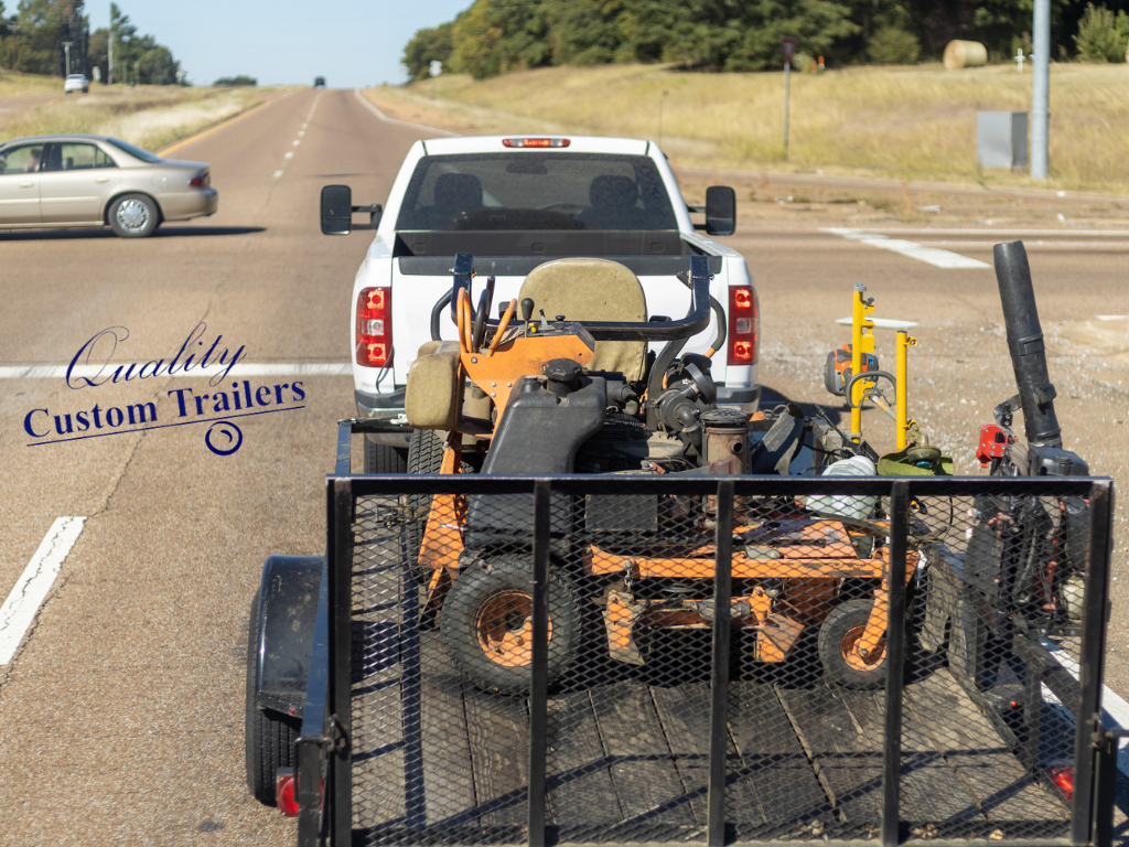 custom mower trailer